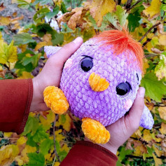 Очаровательная игрушка из пряжи: схема вязания крючком