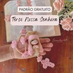 Padrão de Crochê de Nossa Senhora com Rosas