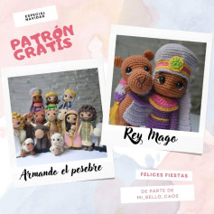 Patrón de amigurumis navideños: crea tu propio pesebre mágico