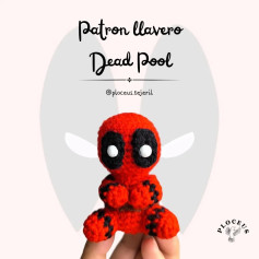 Patrón de llavero de Deadpool en crochet