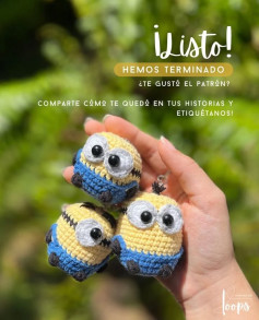 Patrón de Minions en crochet para llaveros adorables y divertidos