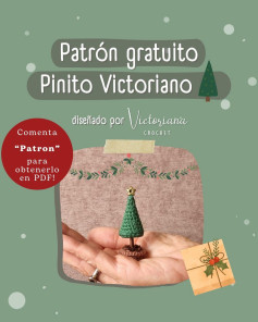 Patrón gratuito de árbol de Navidad victoriano en crochet
