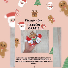 Patrones de muñecos navideños a crochet gratis por Pequeña Alma