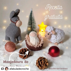 Presépio de Natal em Crochê: Receita Grátis e Charmosa