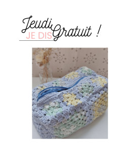 Sac à tricot en granny carré pour débutants
