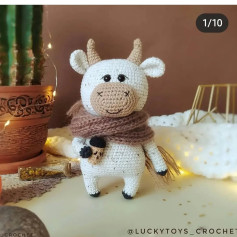 Sevimli Amigurumi İnek Oyuncak Yapımı Tarifi