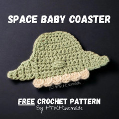Space Baby Coaster Free Crochet Pattern by HMKHandmade