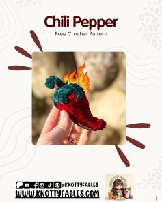 Spicy Chili Pepper Amigurumi Crochet Pattern for Beginners