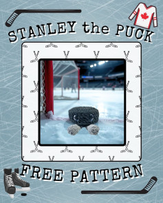 Stanley the Puck Crochet Pattern for Hockey Fans