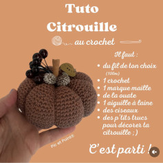 Tutoriel au crochet: Citrouille dautomne pour décoration chaleureuse