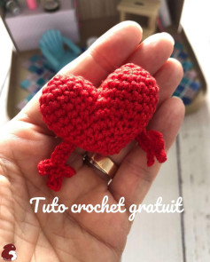 Tutoriel crochet cœur adorable facile à réaliser