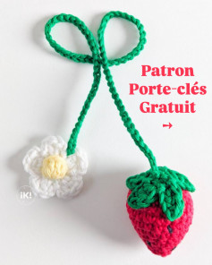 Tutoriel Crochet Fraise et Fleur Porte-clés Gratuit