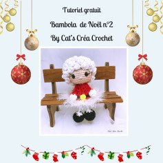 Tutoriel gratuit: Bambola de Noël n°2 par Cats Créa Crochet