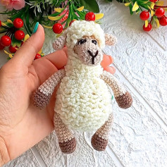 Вязаная игрушка овечка: схема и инструкция для начинающих