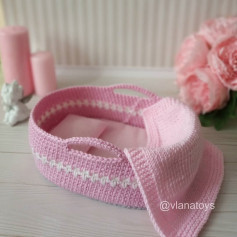Вязаная корзинка для игрушек: удобный и красивый аксессуар