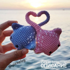 Вяжем милых скатов крючком: бесплатное описание и схема