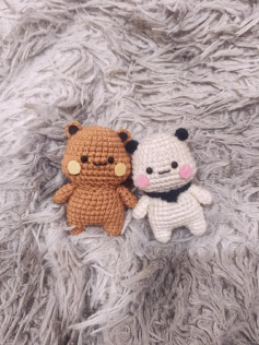 Adorable Crochet Bear and Panda Amigurumi Pattern