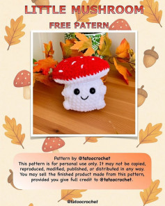 Adorable Little Mushroom Crochet Pattern - DIY Craft Project