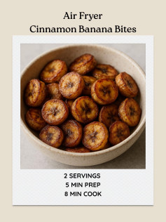 Air Fryer Cinnamon Banana Bites