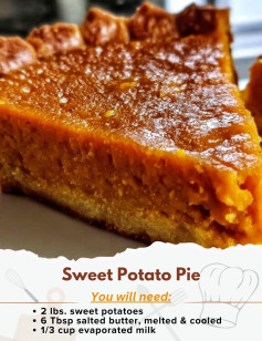 @dishondeals Sweet Potato Pie Recipe