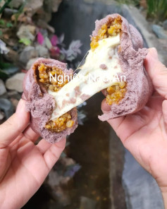 Bánh Bao Gạo Lứt Nhân Phô Mai Kéo Dài Thơm Ngon