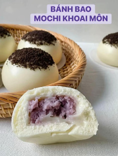 bánh bao mochi khoai môn