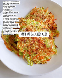 BÁNH BẮP CẢI CHIÊN GIÒN NGON