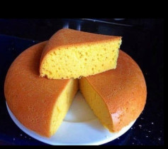 Bánh Bông Lan Vàng Óng Xốp Mềm Nấu Bằng Nồi Cơm Điện