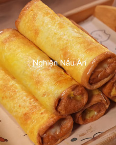 Bánh Cuộn Phô Mai Chà Bông Giòn Rụm