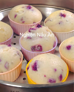 Bánh Khoai Lang Tím Hấp Mềm Mịn Thơm Ngon