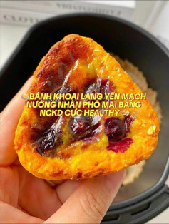 🥞BÁNH KHOAI LANG YẾN MẠCH NƯỚNG NHÂN PHÔ MAI BẰNG NỒI CHIÊN KHÔNG DẦU CỰC HEALTHY 🥯