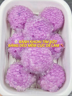 🍥 BÁNH KHOAI TÍM BỘT BÁNG DẺO MỀM CỰC DỄ LÀM 🍠