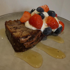 Bánh Mì Chuối Ngọt Ngào Không Bột, Phủ Hạt Giòn Rụm