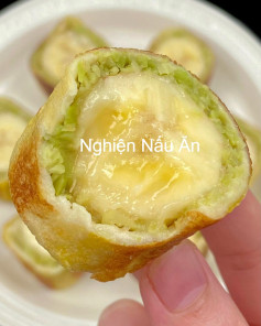 Bánh Mì Cuộn Bơ Chuối Chiên Giòn Hấp Dẫn