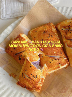 🥯BÁNH MÌ KHOAI MÔN NƯỚNG ĐƠN GIẢN BẰNG NỒI CHIÊN KHÔNG DẦU 🍠