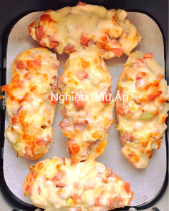 Bánh Mì Nướng Phô Mai Thịt Nguội Xúc Xích Thơm Ngon