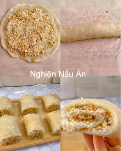 Bánh Nếp Cuộn Mè Dừa Đậu Phộng Giòn Thơm