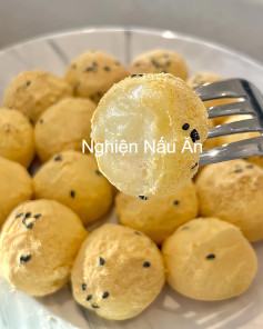 Bánh Nếp Đậu Nành Dẻo Thơm Với Mè Rang