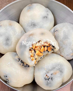Bánh nếp dẻo nhân bơ đậu phộng giòn tan