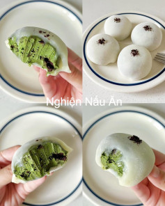 Bánh Nếp Sữa Chua Trà Xanh Oreo Mềm Mịn