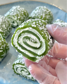 Bánh Nếp Trà Xanh Phô Mai Dừa Dẻo Mịn Thơm Ngon