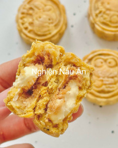 Bánh Nướng Phô Mai Chà Bông Thơm Ngon Từ Khoai Lang