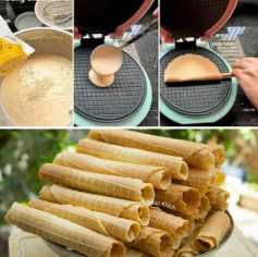 Bánh ống giòn lâu vị cốt dừa thơm ngậy