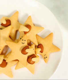 🥨Bánh quy ngôi sao ôm hạnh nhân 🌟💫