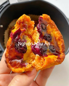 Bánh Tart Khoai Lang Phô Mai Quả Việt Quất Thơm Ngon