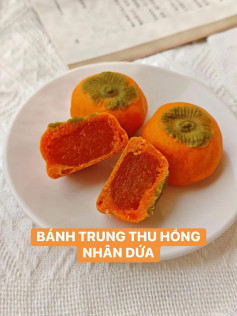 🥮Bánh trung thu hồng giòn nhân dứa 🍍 Bánh siêu ngon, cả nhà thử nhé!