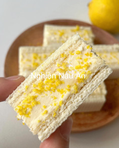 Bánh Xốp Kem Chanh Mát Lạnh, Giòn Tan Ngày Hè