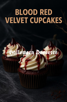 Blood-Red Velvet Cupcakes 🩸🧁