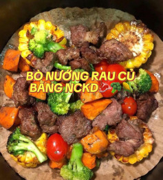 BÒ NƯỚNG RAU CỦ BẰNG NỒI CHIÊN KHÔNG DẦU 🥩🥦🌽