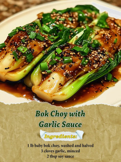 Bok Choy with Garlic Sauce